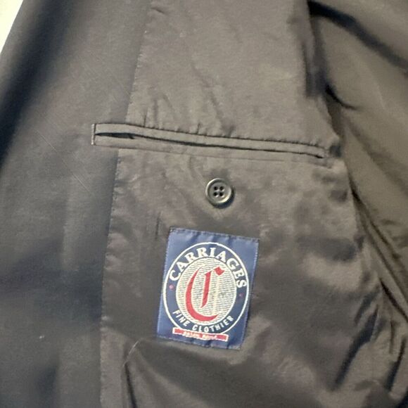 Lauren Ralph Lauren Wool Navy Blazer Mens 42L Gold Button Sport Coat Suit Jacket - Picture 10 of 10